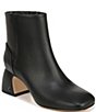 Color:Black - Image 1 - Ozzie Square Toe Block Heeled Booties