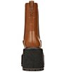 Color:Cuoio Brown - Image 3 - Susan Platform Chelsea Lug Sole Wedge Boots