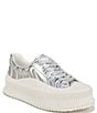 Color:Silver - Image 1 - Circus NY by Sam Edelman Tatum Lace Up Metallic Chunky Platform Sneakers
