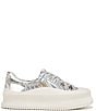 Color:Silver - Image 2 - Circus NY by Sam Edelman Tatum Lace Up Metallic Chunky Platform Sneakers