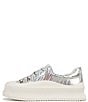 Color:Silver - Image 5 - Circus NY by Sam Edelman Tatum Lace Up Metallic Chunky Platform Sneakers