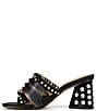 Color:Black - Image 5 - Circus NY by Sam Edelman Vera Tapestry Knotted Fabric Rhinestone Slide Sandals