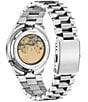 Citizen Men's Mechanical Automatic Water Resistance 50 Stainless Bracelet Watch, Color:Silver/Black - Image 3