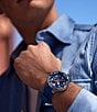 Color:Blue - Image 4 - Men's Blue Eco-Drive Quartz Analog 200m Stainless Steel Strap Watch