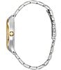 Citizen Men's Corso Three Hand Two Tone Stainless Steel Bracelet Watch, Color:Two Tone/Blue - Image 2