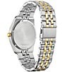 Citizen Men's Corso Three Hand Two Tone Stainless Steel Bracelet Watch, Color:Two Tone/Black - Image 3