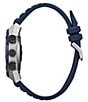 Color:Blue - Image 3 - Men's CZ Hybrid Smart Blue Silicone Strap Watch