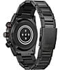 Color:Black - Image 2 - Men's CZ Hybrid Smart Gray Stainless Steel Bracelet Watch