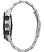 Color:Silver - Image 3 - Men's CZ Hybrid Smart Stainless Steel Bracelet Watch