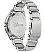 Color:Silver - Image 2 - Men's Disney Collection Tee Time Mickey Three Hand Stainless Steel Bracelet Watch