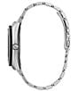 Color:Silver - Image 2 - Men's Eco-Drive Quartz Analog Stainless Steel Bracelet Watch