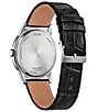 Citizen Men's Eco Drive Three Hand Leather Strap Watch - Image 6
