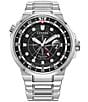 Color:Silver - Image 1 - Men's Endeavor Three Hand Stainless Steel Bracelet Watch