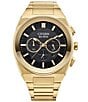 Color:Gold - Image 1 - Men's Gold Eco-Drive Water Resistance 50 Stainless Steel Bracelet Watch