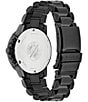 Color:Black - Image 3 - Men's Nighthawk Chronograph Black Stainless Steel Bracelet Watch