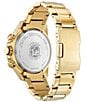 Color:Gold - Image 3 - Men's PCAT Atomic Timekeeping Chronograph Gold Stainless Steel Bracelet Watch