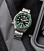 Color:Silver - Image 5 - Men's Promaster Dive Automatic Stainless Steel Green Bracelet Watch