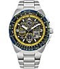 Color:Silver - Image 1 - Men's Promaster Skyhawk A-T Chronograph 46mm Stainless Steel Bracelet Watch