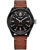 Color:Brown - Image 1 - Men's Star Wars Collection Chewbacca Three Hand Brown Leather Strap Watch