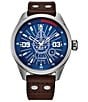 Color:Brown - Image 1 - Men's Star Wars Collection Han Solo Three Hand Brown Leather Strap Watch
