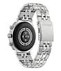 Color:Silver - Image 2 - Unisex CZ Smart Stainless Steel Bracelet Watch