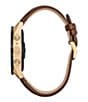 Color:Brown - Image 3 - Unisex G2 Sport Smart Brown Leather Strap Watch