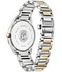 Color:Two Tone - Image 3 - Women's Arezzo Three Hand Two Tone Stainless Steel Bracelet Watch