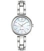 Color:Silver - Image 1 - Women's Axiom Three Hand Stainless Steel Bracelet Watch