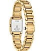 Color:Gold - Image 3 - Women's Bianca Analog Three Hand Gold Tone Stainless Steel Bracelet Watch