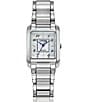 Color:Silver - Image 1 - Women's Bianca Analog Three Hand Stainless Steel Bracelet Watch