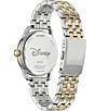 Color:Two Tone - Image 3 - Women's Disney© Empowered Minnie Mouse Multifunction Two Tone Stainless Steel Bracelet Watch