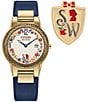 Citizen Women's Disney© Snow White Two Hand Blue Leather Strap Watch And Pin Boxed Set - Image 1