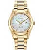Color:Gold - Image 1 - Women's Eco Drive Stainless Steel Gold Watch