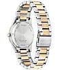 Color:Two Tone - Image 3 - Women's Eco-Drive Two Tone Stainless Steel Analog Watch