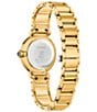 Color:Gold - Image 3 - Women's L Mae Three Hand Gold Stainless Steel Bracelet Watch