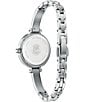 Color:Silver - Image 3 - Women's Silhouette Crystal Three Hand Stainless Steel Petite Bracelet Watch