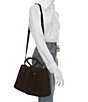 CITRINE Phillipa Shearling Satchel Bag - Image 4