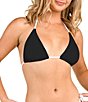 Citrus Solid Contrast Tie Neck Triangle Swim Top - Image 1