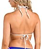 Citrus Solid Contrast Tie Neck Triangle Swim Top - Image 5