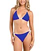 Citrus Solid Contrast Tie Neck Triangle Swim Top - Image 6