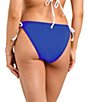 Citrus Solid Contrast Tie Side Hipster Swim Bottom - Image 5