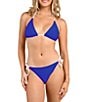 Citrus Solid Contrast Tie Side Hipster Swim Bottom - Image 6