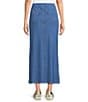 City Blues Pull-On Denim Mesh Maxi Skirt - Image 2