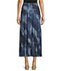 City Blues Belle Mesh Ombre Print A-Line Pull-On Maxi Skirt, Color:Navy Multi - Image 2