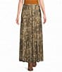 City Blues Belle Seamed Multi Color Print A-Line Pull-On Maxi Skirt - Image 1
