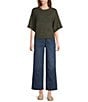City Blues Broome Crew Neck Short Sleeve Cropped Sweater - Image 3