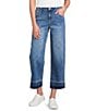 City Blues Denim Straight Leg Roll-Up Cuff Crop Jeans - Image 1