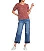 City Blues Denim Straight Leg Roll-Up Cuff Crop Jeans - Image 3