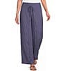 City Blues Linen-Blend Wide-Leg Pull-On Walk Through Ankle Pants - Image 1