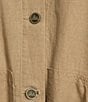 City Blues Woven Stripe Point Collar Long Sleeve Button Front Jacket - Image 5